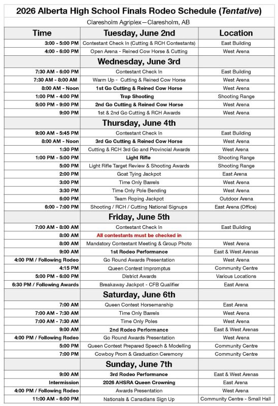 2026 Alberta HS Finals Schedule - Tentative cropped